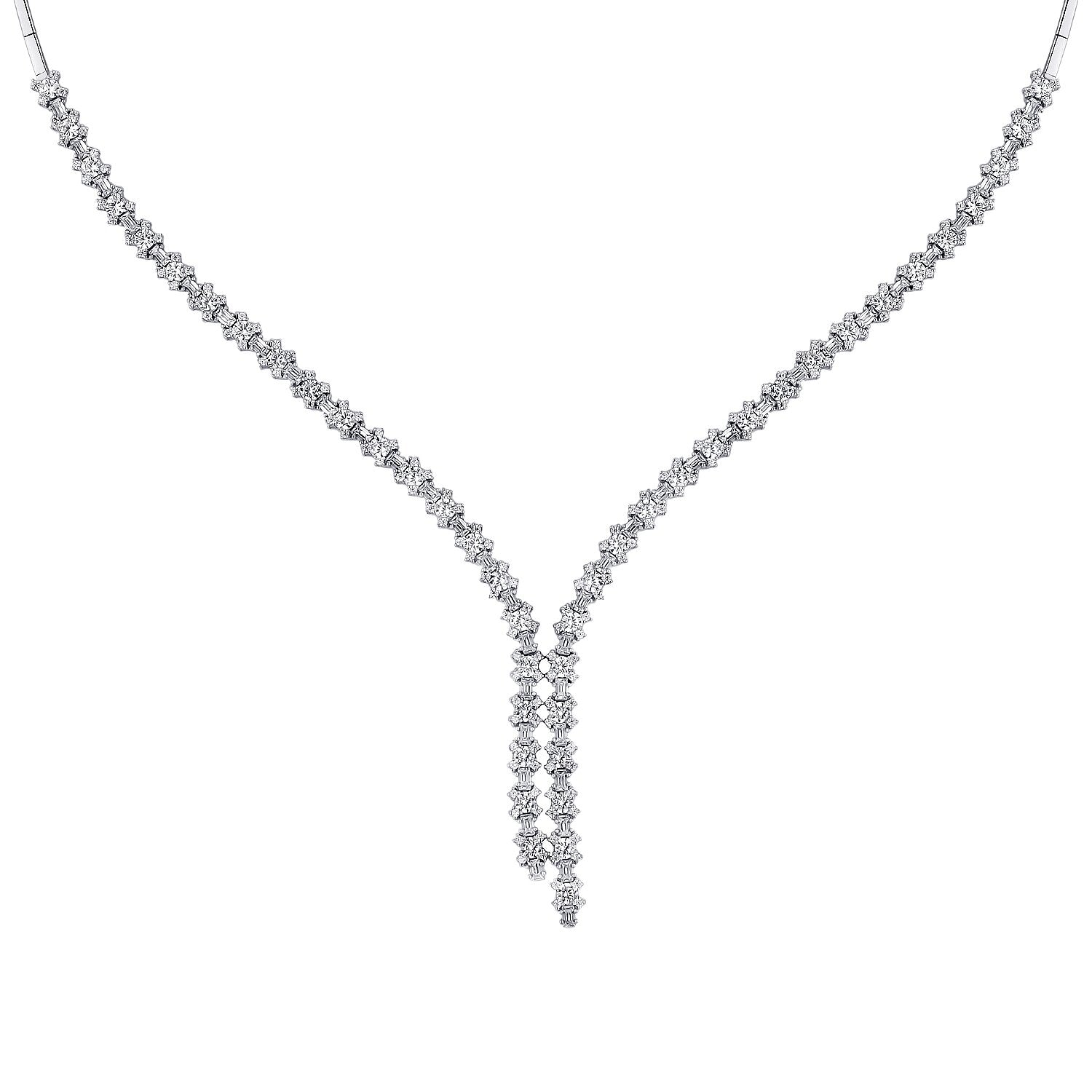 Gold Baguette Stone Trend Neckband