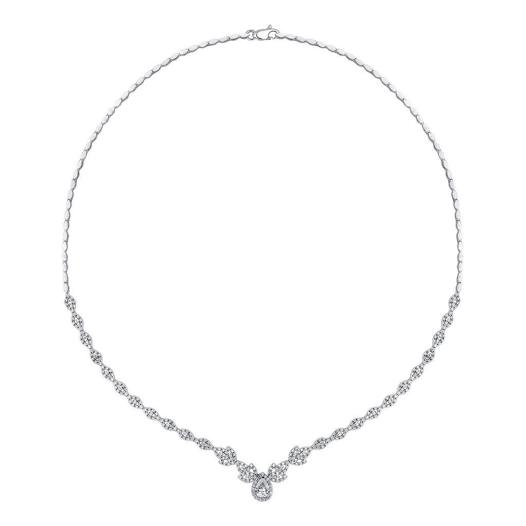 Gold Pear Stone Design Neckband