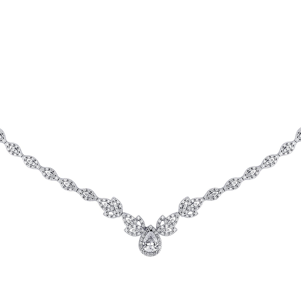 Gold Pear Stone Design Neckband