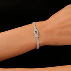 Gold Single Row Stone Bracelet