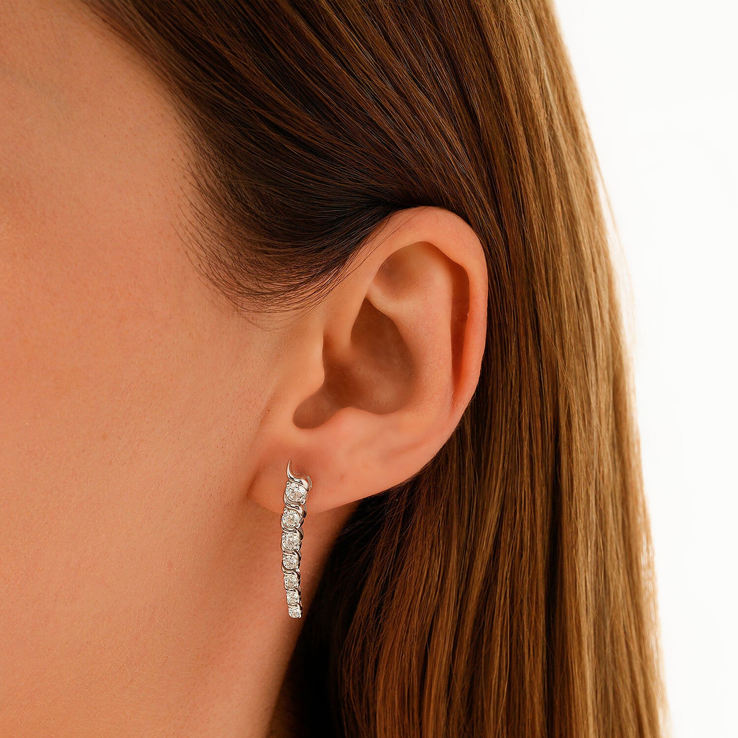 Gold Tennis Earring