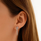 Gold Zigzag Dangle Earrings
