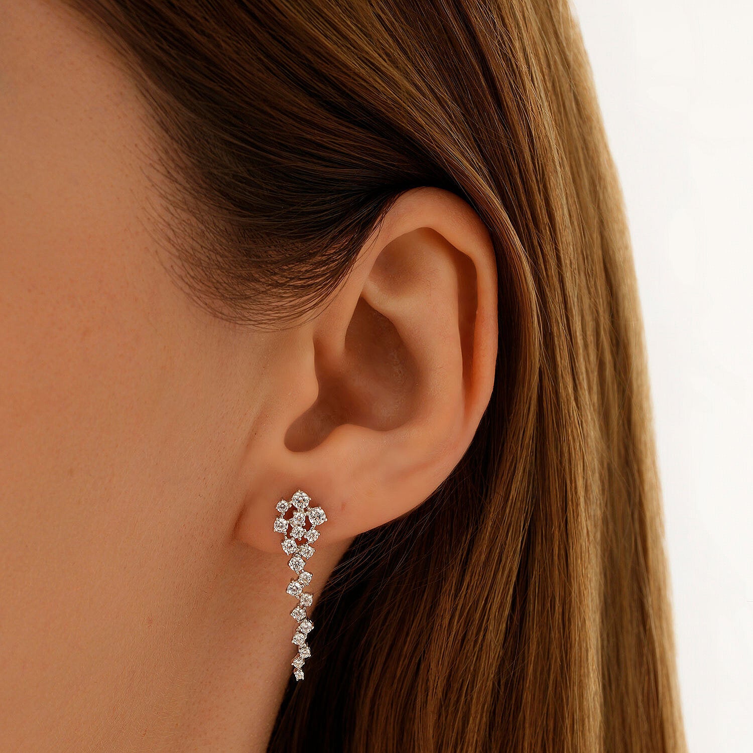 Gold Zigzag Dangle Earrings