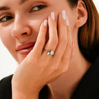 Two-Stone Pear-Cut Gold Ring