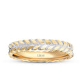 Men's Patterned Gold Wedding Band