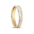 Men's Patterned Gold Wedding Band