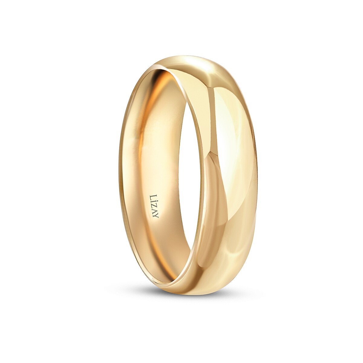 Men's 5mm Domed Gold Wedding Band