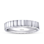 Men's Patterned Gold Wedding Band
