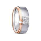 0.33 Carat Diamond Two-Tone Women's Wedding Band
