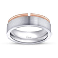 Men's Two-Tone Gold Wedding Band