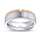 Men's Two-Tone Gold Wedding Band