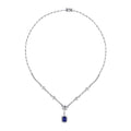 3.33 Carat Diamond Sapphire Neckband