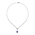 3.33 Carat Diamond Sapphire Neckband