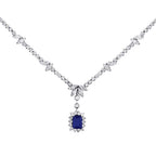 3.33 Carat Diamond Sapphire Neckband