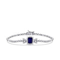 2.24 Carat Diamond Sapphire Bracelet