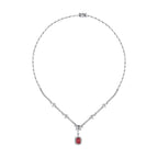 3.33 Carat Diamond Ruby Neckband