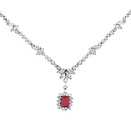 3.33 Carat Diamond Ruby Neckband