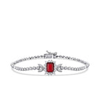 2.24 Carat Diamond Ruby Bracelet