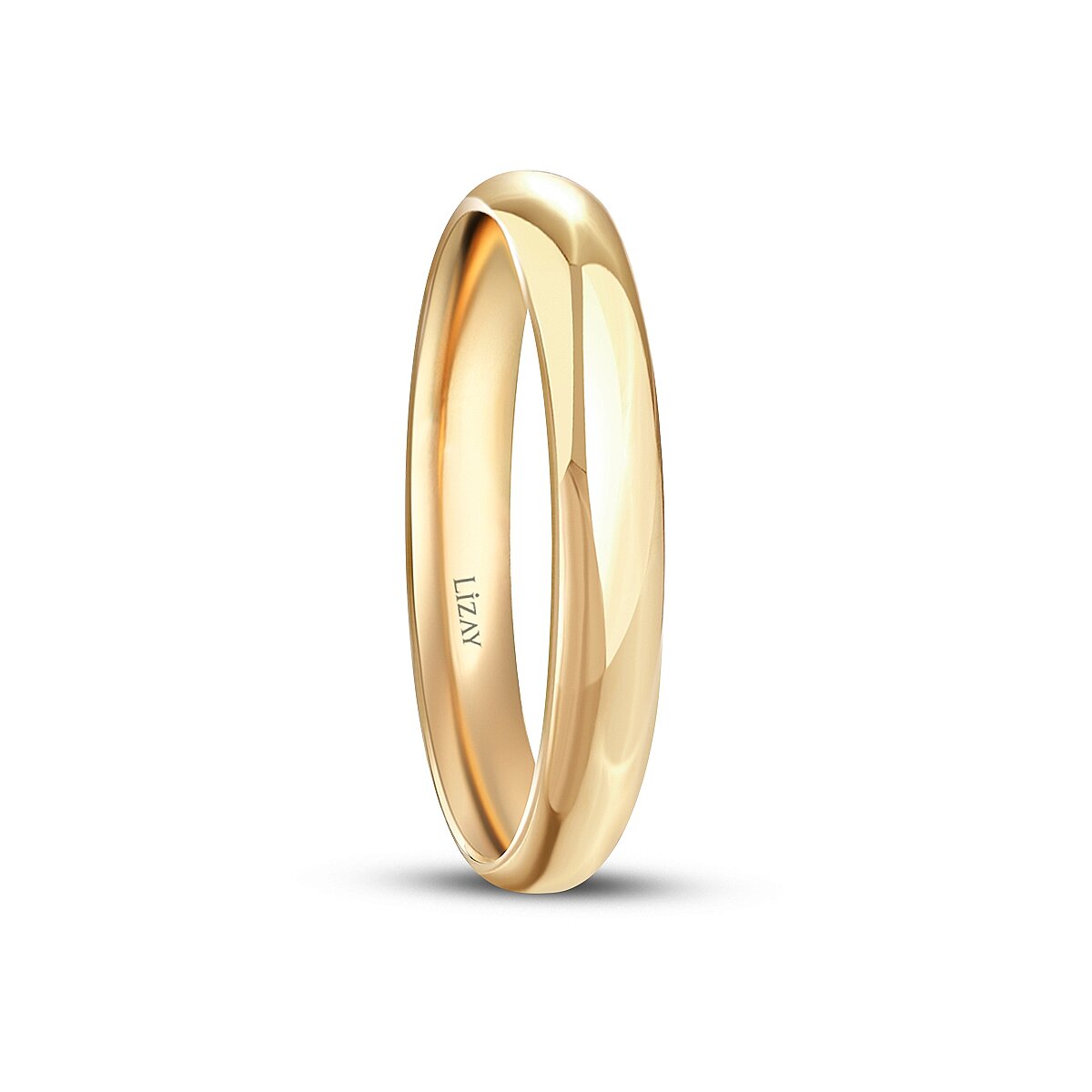 His and Hers Gold Wedding Band Set