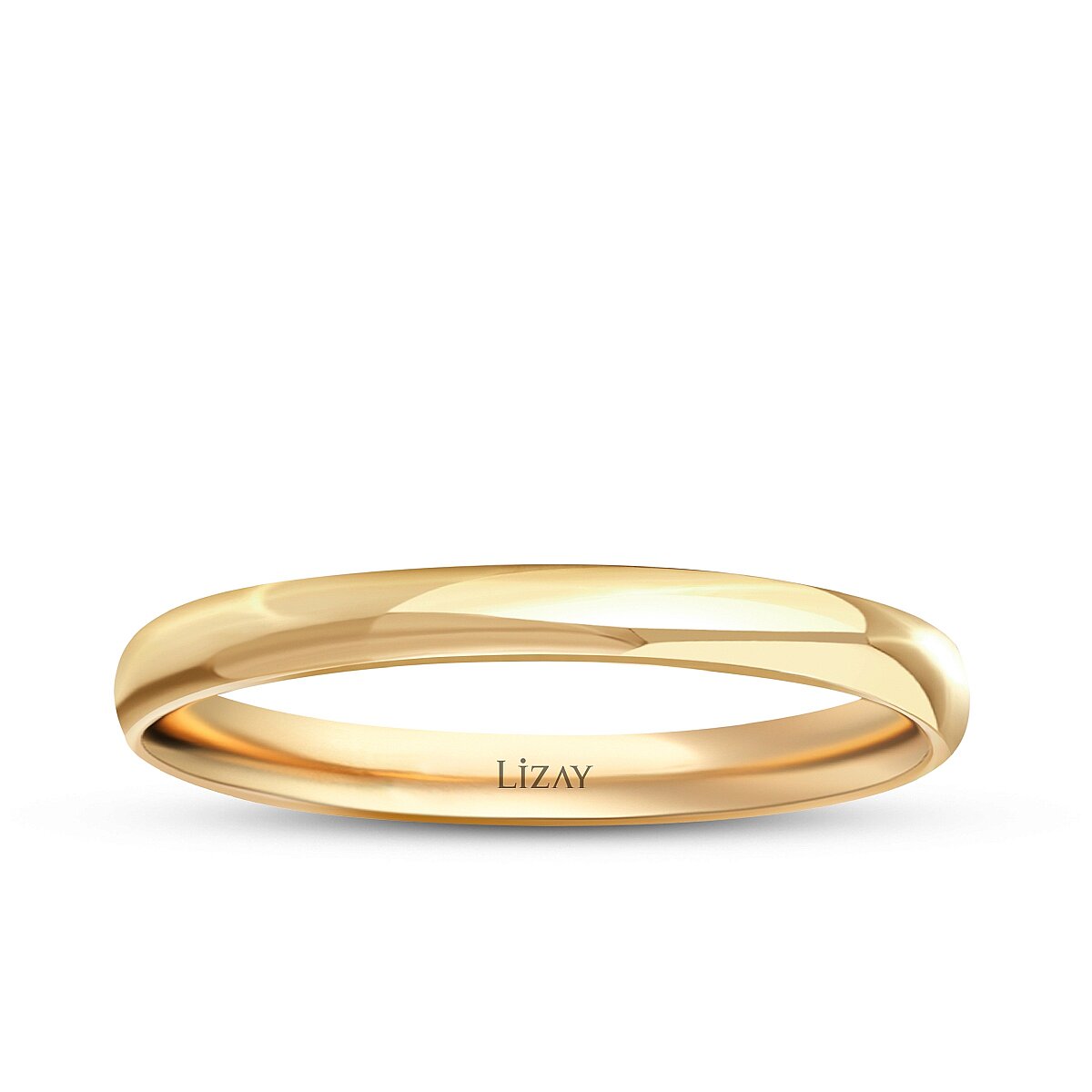 His and Hers Gold Wedding Band Set