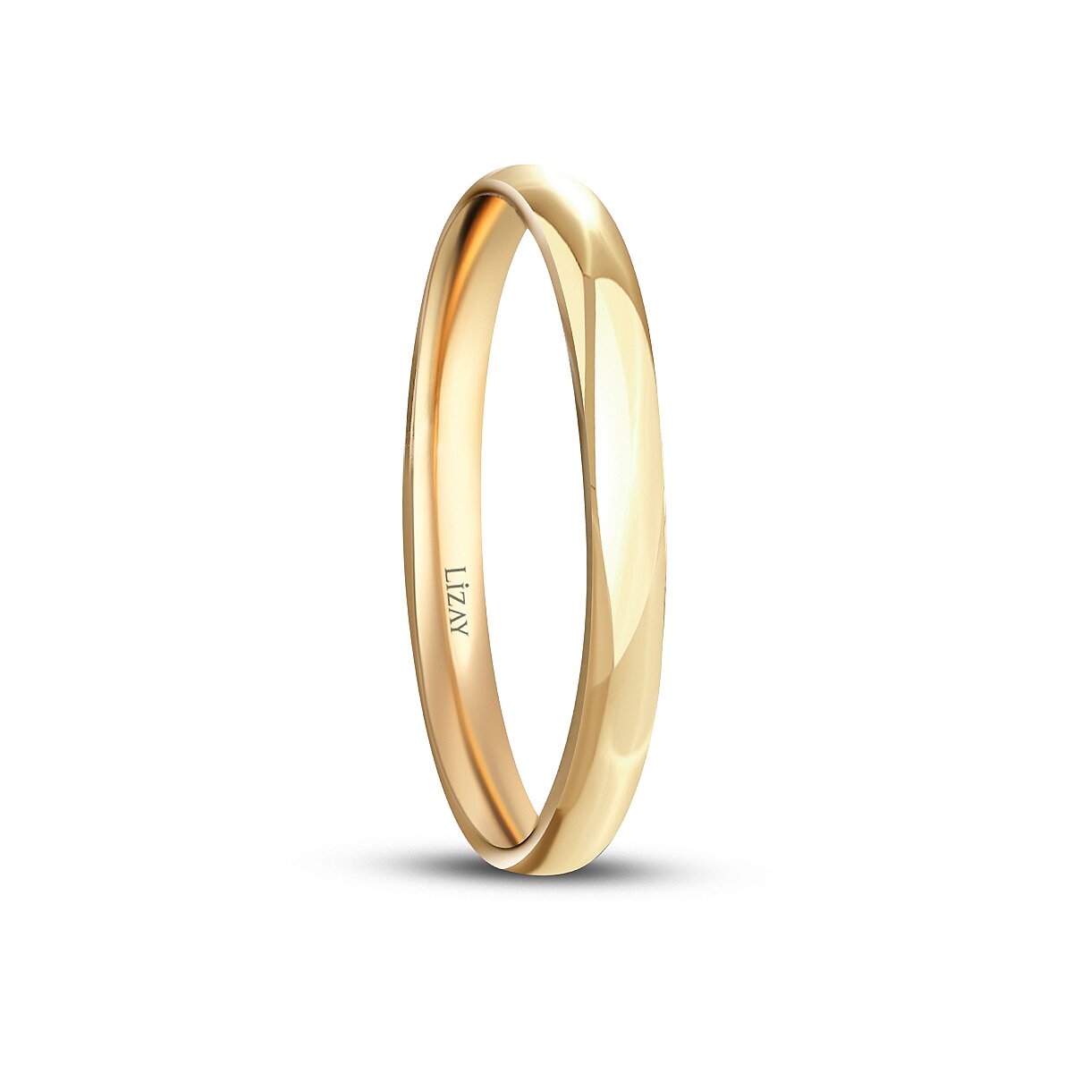 His and Hers Gold Wedding Band Set