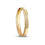 His and Hers Gold Wedding Band Set