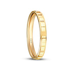 His and Hers Gold Wedding Band Set with Stones
