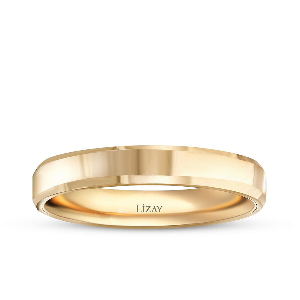 His and Hers Gold Wedding Band Set