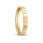 His and Hers Patterned Gold Wedding Band Set