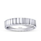 His and Hers Patterned Gold Wedding Band Set