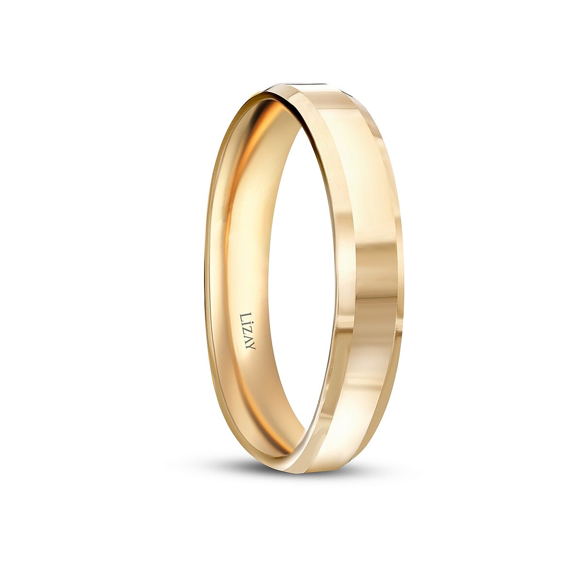 His and Hers Gold Wedding Band Set