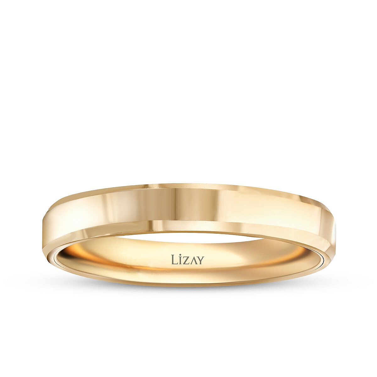 His and Hers Gold Wedding Band Set