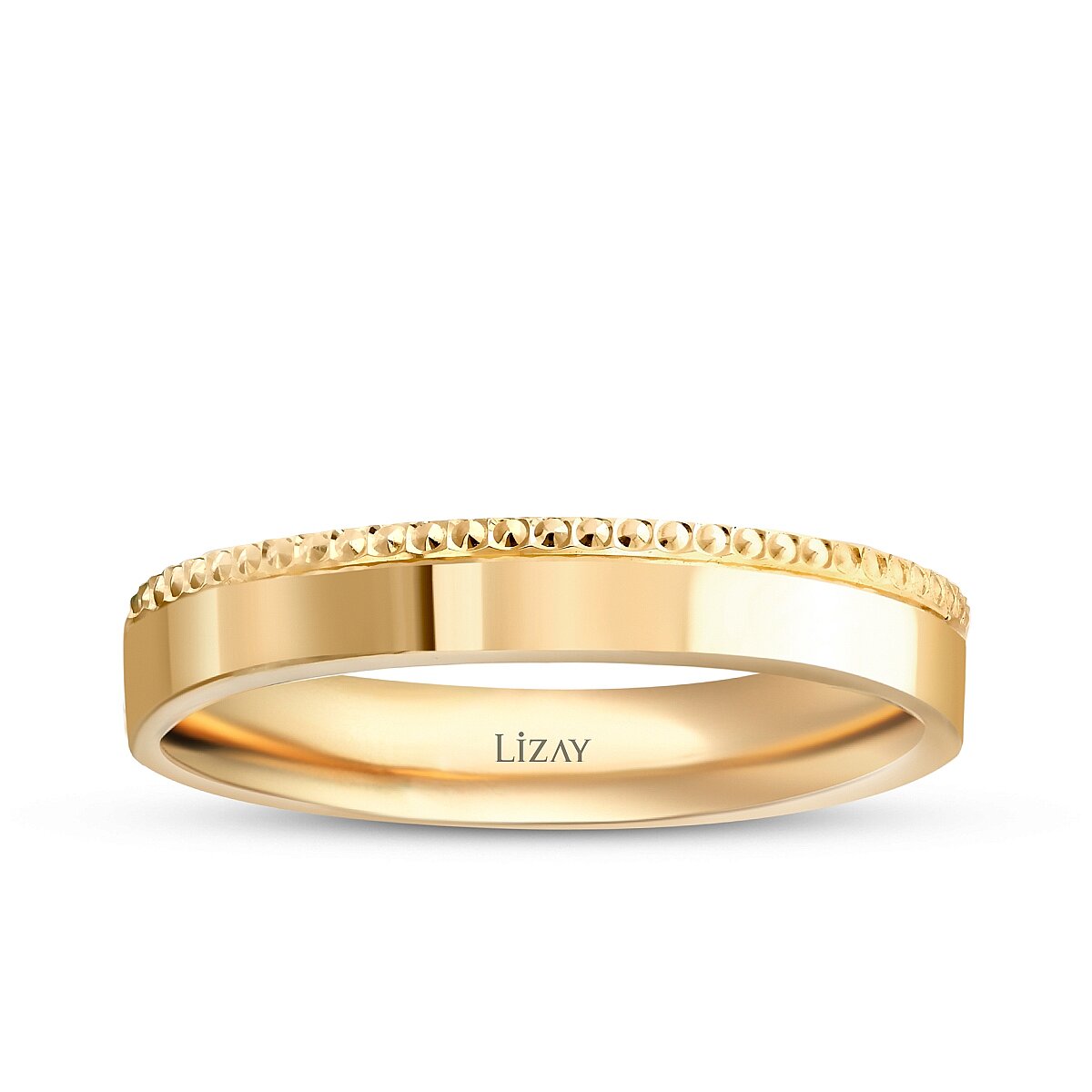 His and Hers Gold Wedding Band Set