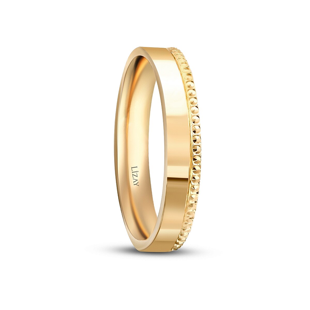 His and Hers Gold Wedding Band Set