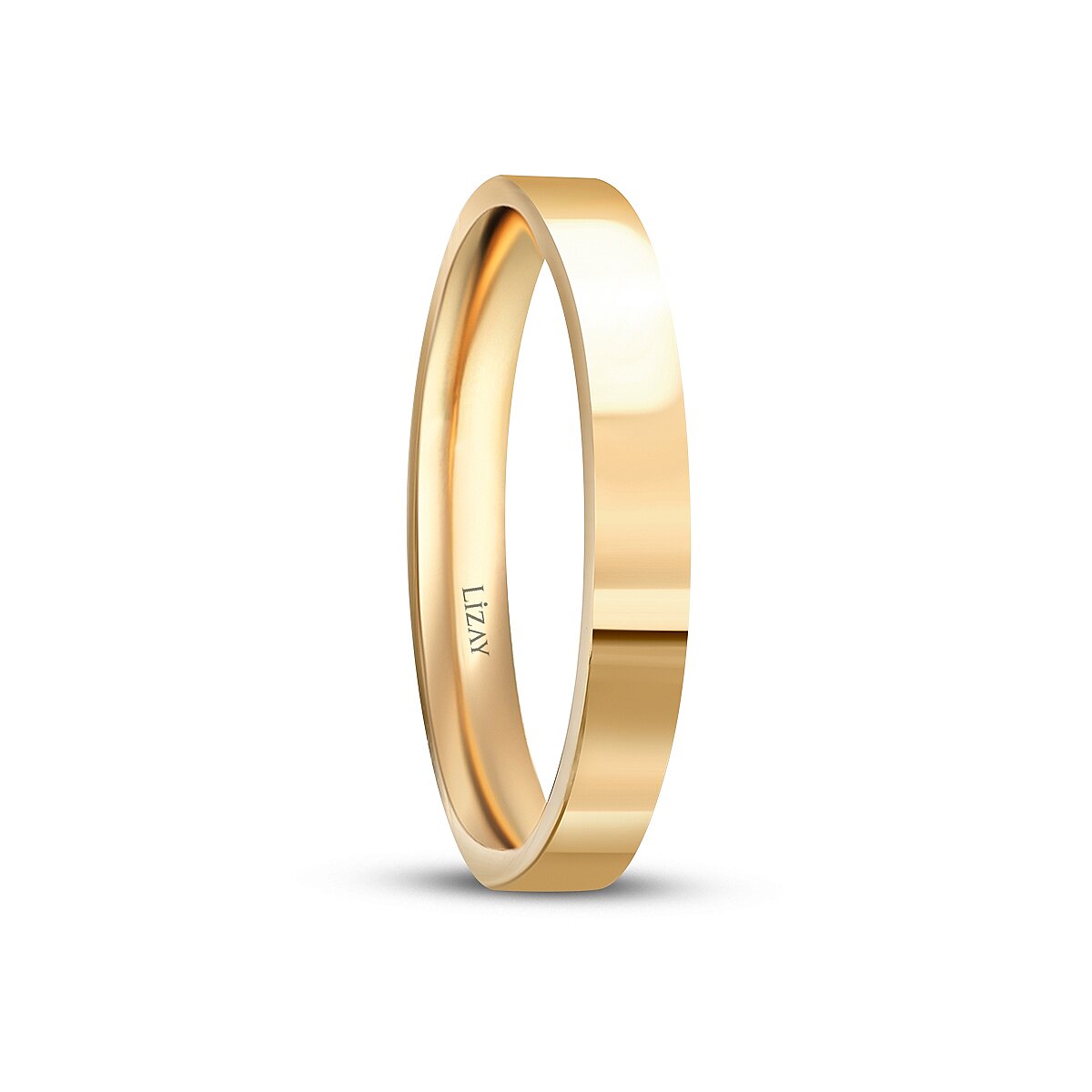 His and Hers Gold Wedding Band Set