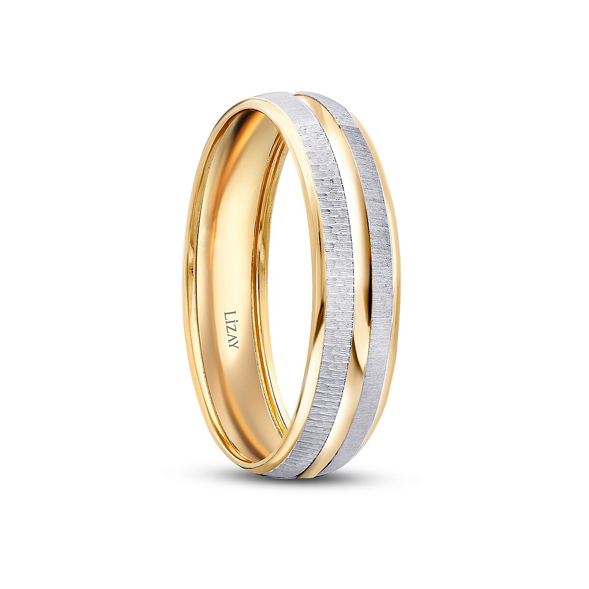 His and Hers Design Gold Wedding Band Set