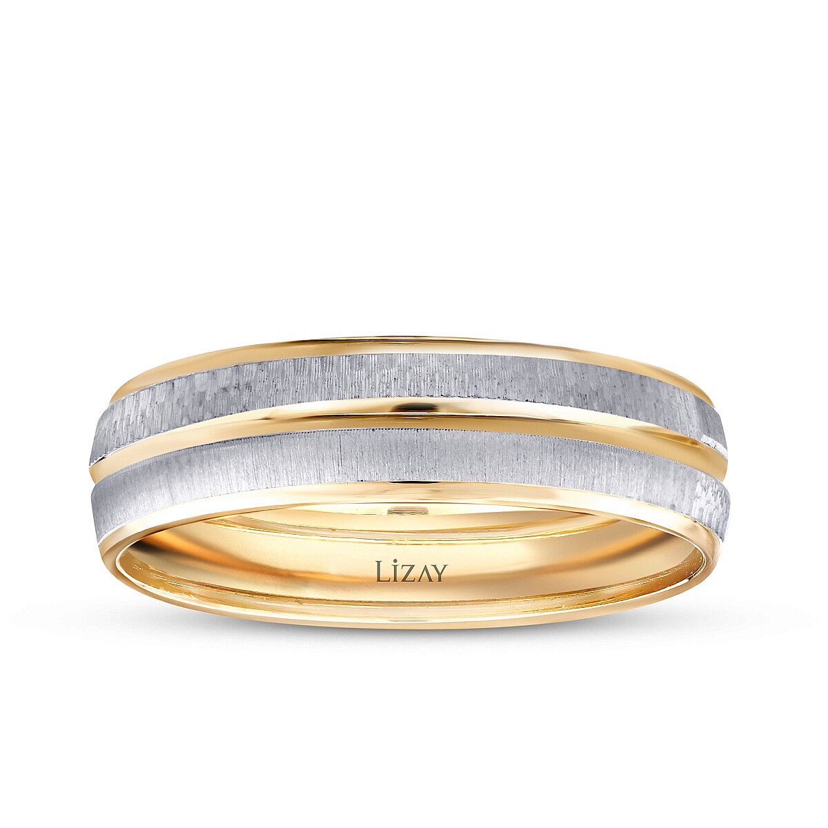 His and Hers Design Gold Wedding Band Set