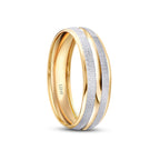 His and Hers Design Gold Wedding Band Set