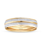 His and Hers Design Gold Wedding Band Set