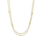 Gold Dual Rhythm Pendant Necklace