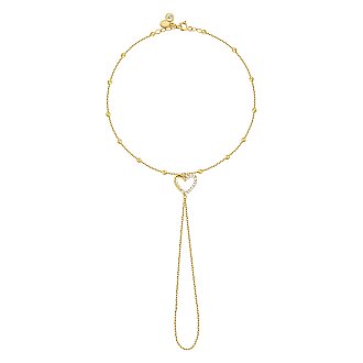 Gold Heart Shahmeran Bracelet