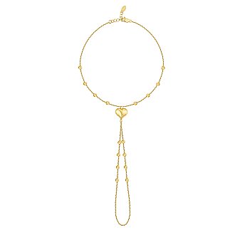 Gold Heart Shahmeran Bracelet