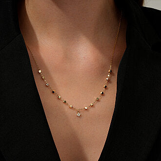 Dainty Gold Stardust Pendant Necklace