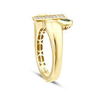 Gold Buckle Band Ring