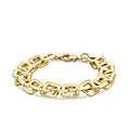 Gold Square Link Chain Bracelet