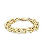 Gold Square Link Chain Bracelet