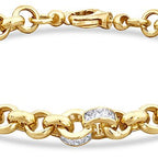 Gold Accented Doc Chain Bracelet