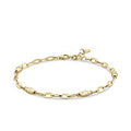 Gold Oval Rhythm Cuff Bracelet