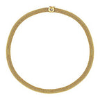 Gold Mesh Pattern Choker Necklace