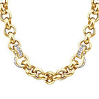 Gold Accented Doc Choker Necklace